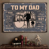 To My Dad You Are Appreciated, Birthday Christmas Ideas for Dad, Lanscape Poster And Canvas Birthday Gift Home Decor Wall Art Visual Art