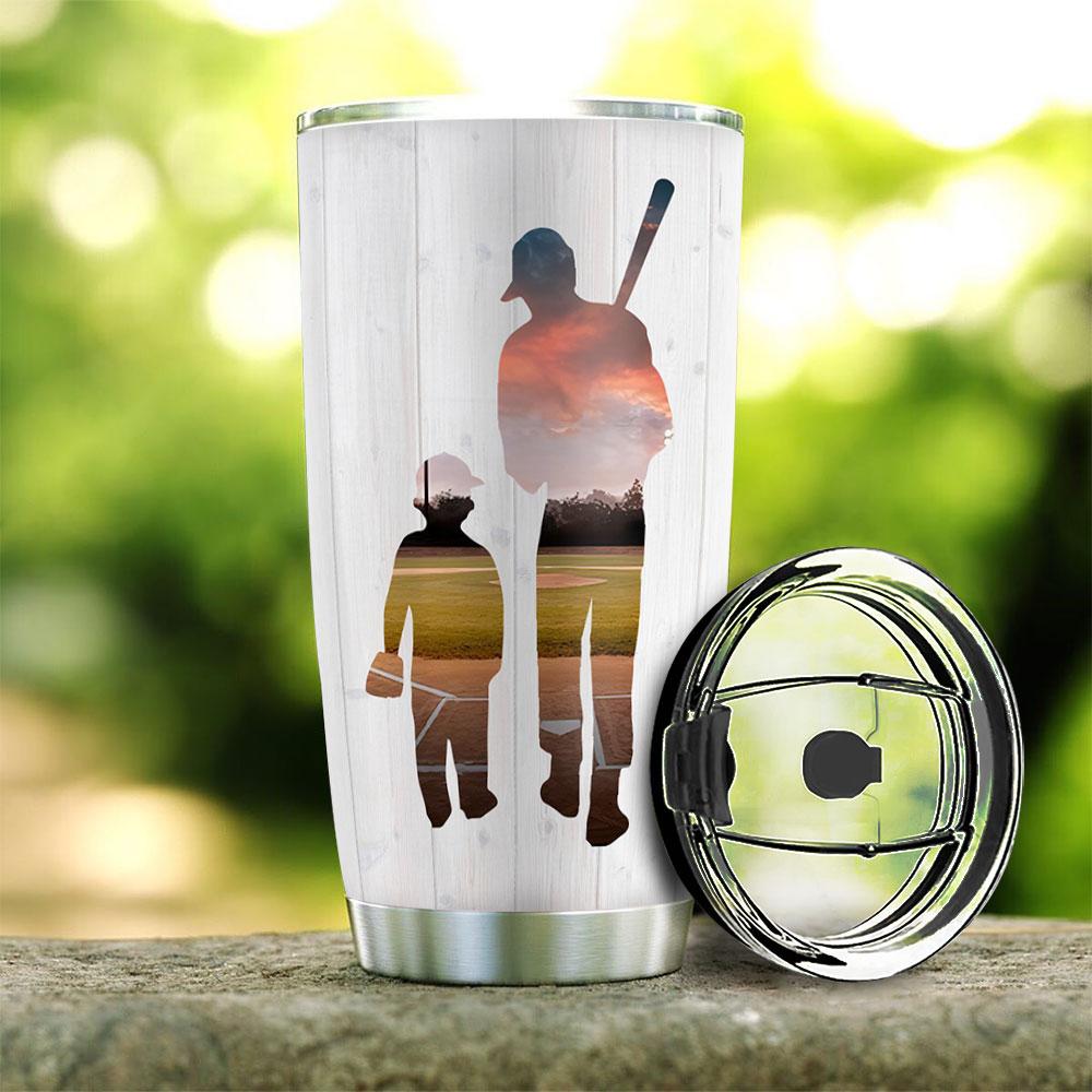 A Baseball Dad Always Be With You KD2 HLLZ1905001Z Stainless Steel Tumbler - MostSuit