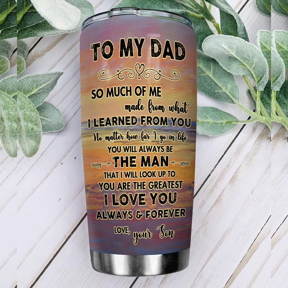 Fishing Dad Teach Me Everything Personalized KD2 ABLZ1905007Z Stainless Steel Tumbler - MostSuit
