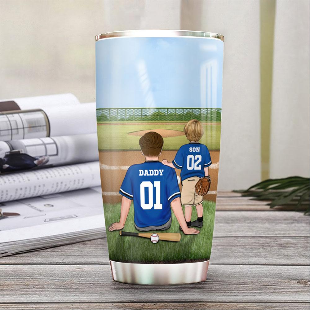 Baseball Dad And His Son Personalized KD2 HLLZ2005001Z Stainless Steel Tumbler - MostSuit