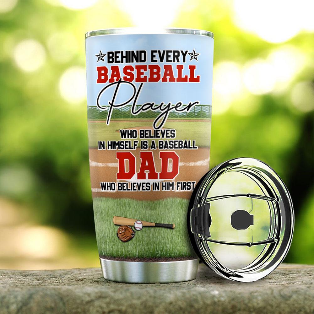 Baseball Dad And His Son Personalized KD2 HLLZ2005001Z Stainless Steel Tumbler - MostSuit