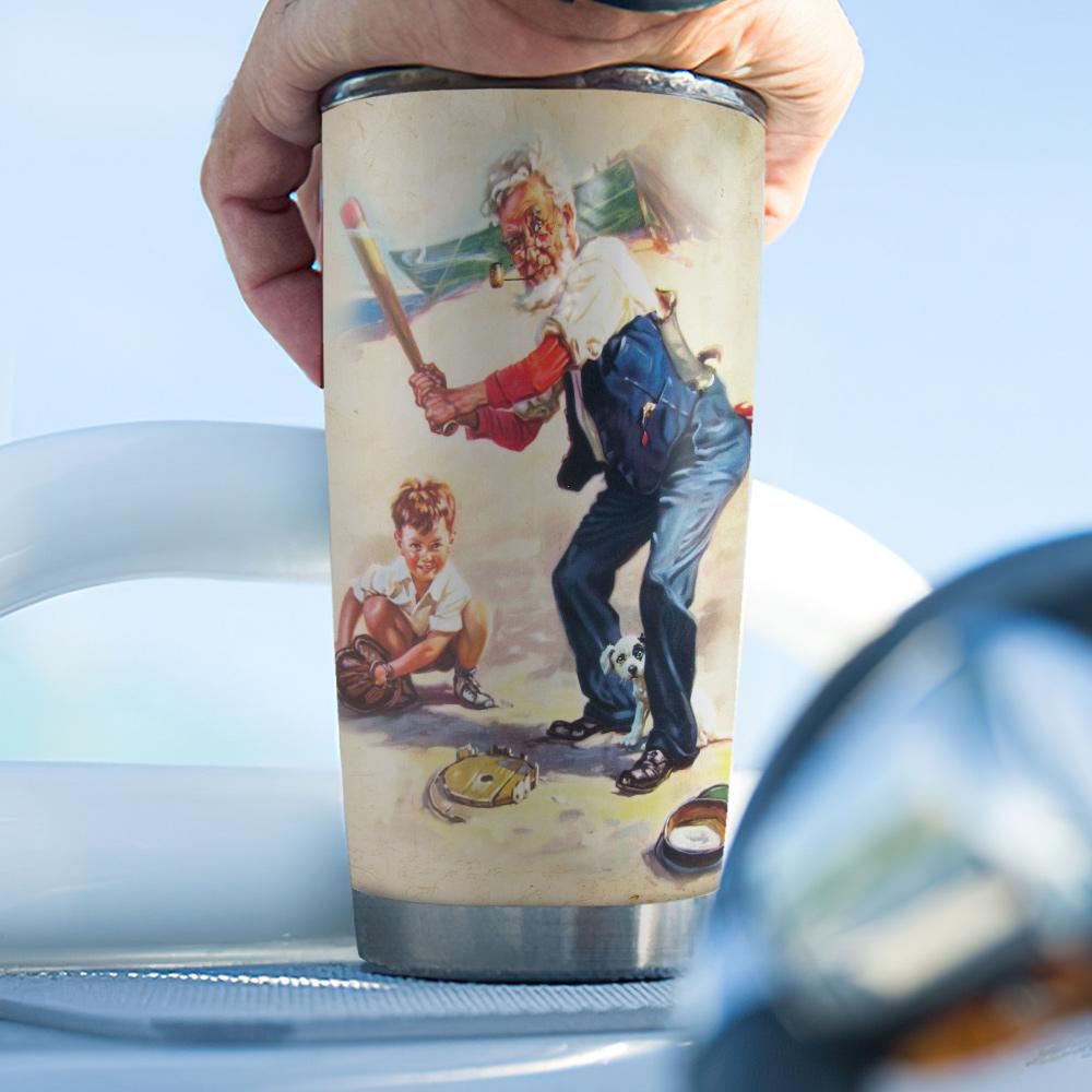 My Grandson Baseball Boy KD2 ABLZ2105023Z Stainless Steel Tumbler - MostSuit