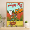 Gardening Poster Home Décor Wall Art | Happy Pills | Gift for Gardener, Plants Lover