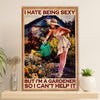 Gardening Poster Home Décor Wall Art | Being Sexy | Gift for Gardener, Plants Lover