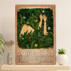 Gardening Poster Home Décor Wall Art | Girls Born With Garden | Gift for Gardener, Plants Lover