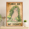 Gardening Poster Home Décor Wall Art | My Therapy | Gift for Gardener, Plants Lover