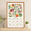 Gardening Poster Home Décor Wall Art | 2021 Plants Calendar | Gift for Gardener, Plants Lover