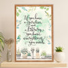 Gardening Poster Home Décor Wall Art | Have A Garden & Library | Gift for Gardener, Plants Lover