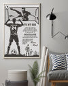 To My Son I Want You To Believe Football Portrait Canvas & Poster Gift For Football Lovers Gift For Son From Dad Family Gift Birthday Gift Home Decor Wall Art