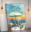 BEACH HOUSE DECOR TURTLE YOU AND ME WE GOT THIS Portrait Canvas & Poster Gift For Her Friend Birthday Gift Birthday Gift Family Gift Home Decor Wall Art