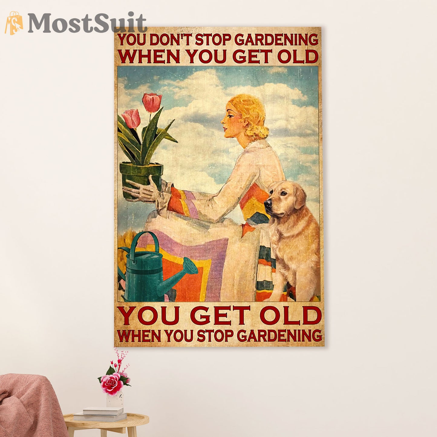 Gardening Poster Home Décor Wall Art | You Don't Get Old | Gift for Gardener, Plants Lover