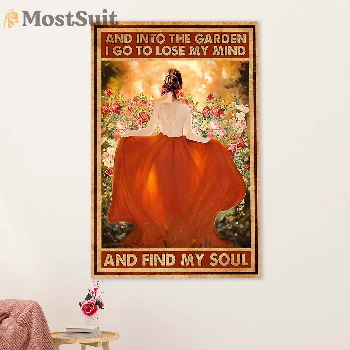 Gardening Poster Home Décor Wall Art | Garden Princess | Gift for Gardener, Plants Lover