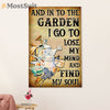 Gardening Poster Home Décor Wall Art | Into the Garden | Gift for Gardener, Plants Lover