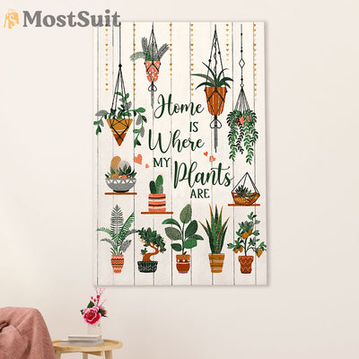 Gardening Poster Home Décor Wall Art | Where My Plants Are | Gift for Gardener, Plants Lover