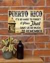 Puerto Rico It's So Hard To Forget A Place Landscape Canvas & Poster Gift For Puerto Rico Lovers Travel Lovers Friend Family Home Decor Wall Art