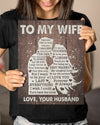 To My Wife The Day I Fell In Love Portrait Poster & Canvas Gift For Wife From Husband Birthday Gift Home Decor Wall Art