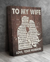 To My Wife The Day I Fell In Love Portrait Poster & Canvas Gift For Wife From Husband Birthday Gift Home Decor Wall Art