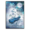 Poster Canvas Sometimes Music Is the Only Thing That Takes Your Mind Off Everything Else Guitar Poster Gift Decor Home Decor Wall Art Visual Art