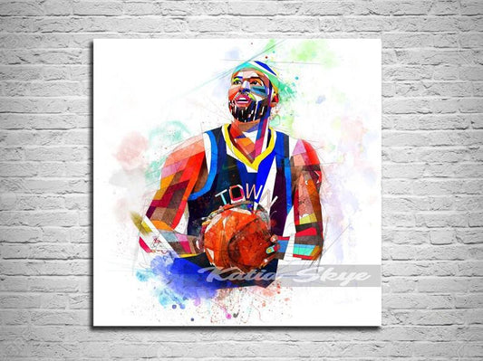 CANVAS PRINT Demarcus Cousins Basketball Art, Basketball gift, Sports fan poster, Man Cave Art, Boys Teen Room Decor yt