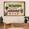 Gardening Poster Home Décor Wall Art | Work in My Garden | Gift for Gardener, Plants Lover