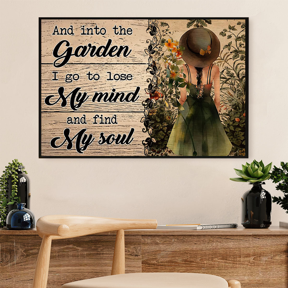 Gardening Poster Home Décor Wall Art | Lose My Mind | Gift for Gardener, Plants Lover