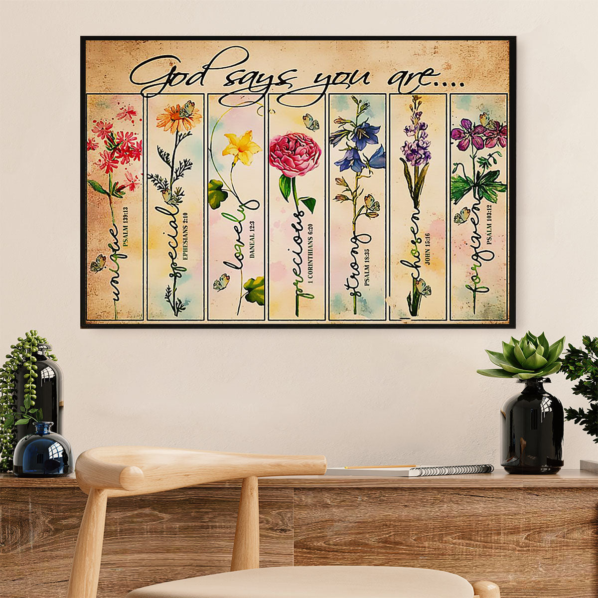Gardening Poster Home Décor Wall Art | You Are Special | Gift for Gardener, Plants Lover