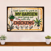 Gardening Poster Home Décor Wall Art | Work in My Garden | Gift for Gardener, Plants Lover