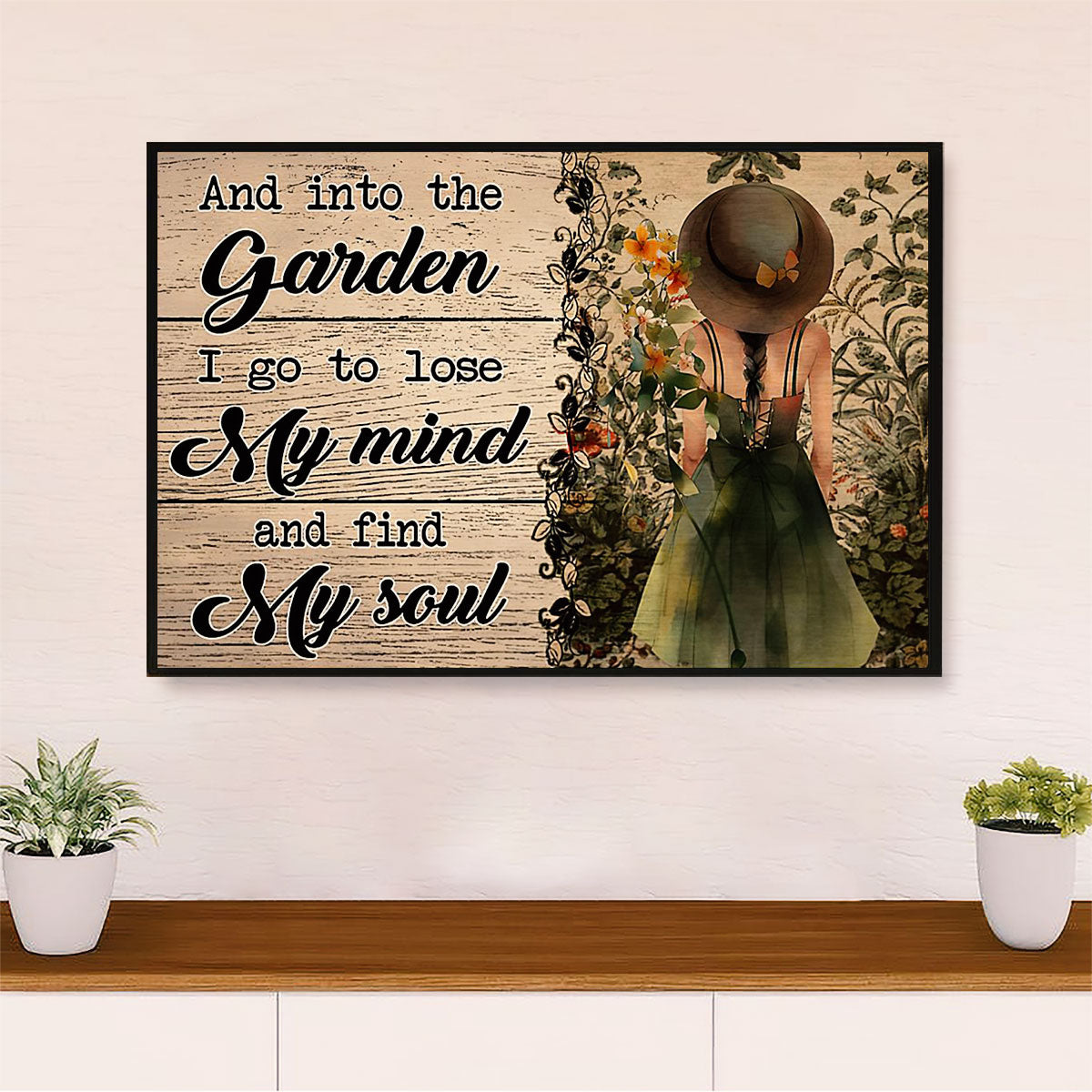 Gardening Poster Home Décor Wall Art | Lose My Mind | Gift for Gardener, Plants Lover