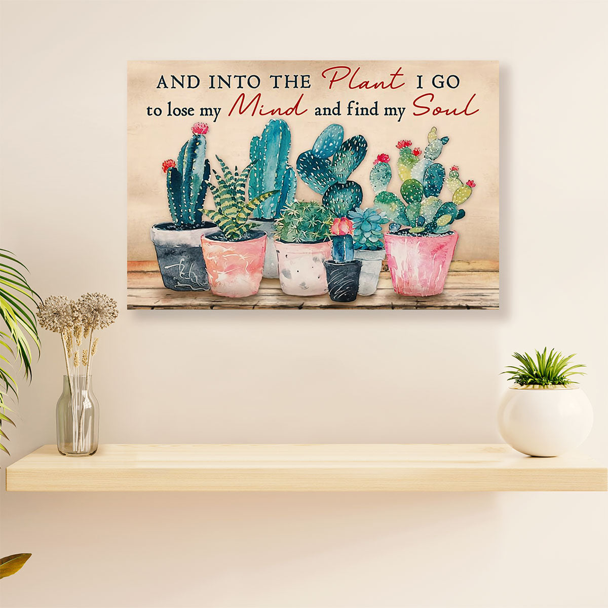 Gardening Poster Home Décor Wall Art | Into The Plant | Gift for Gardener, Plants Lover