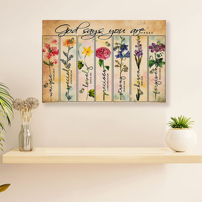 Gardening Poster Home Décor Wall Art | You Are Special | Gift for Gardener, Plants Lover
