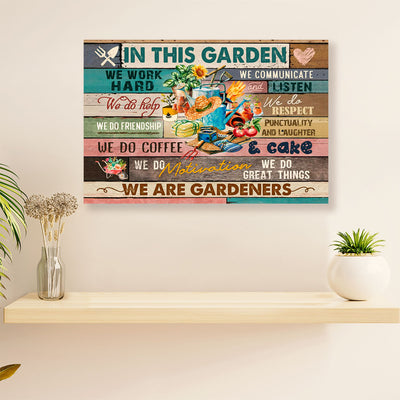 Gardening Poster Home Décor Wall Art | In This Garden | Gift for Gardener, Plants Lover