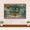 Swimming Poster Room Wall Art | Don’t Stop When Tired | Gift for Swimmer