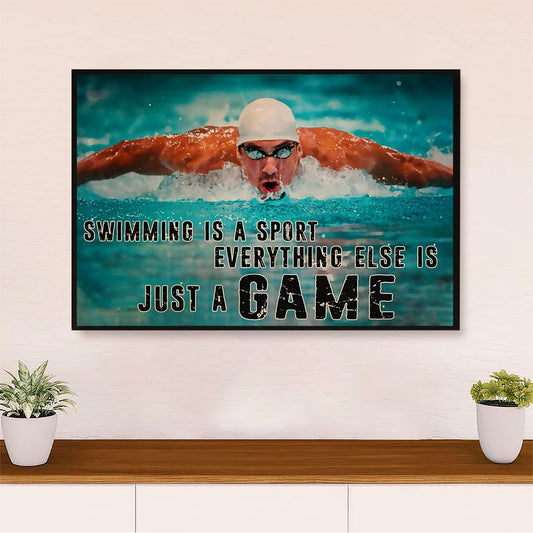 Swimming Poster Room Wall Art | Swimming Is A Sport | Gift for Swimmer