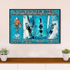 Swimming Poster Room Wall Art | Swimmer Does More | Gift for Swimmer