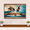 Swimming Poster Room Wall Art | Stop When You're Done | Gift for Swimmer