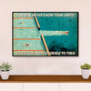 Swimming Poster Room Wall Art | Push Yourself to Your Limits | Gift for Swimmer