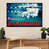 Swimming Poster Room Wall Art | Probably out Swimming | Gift for Swimmer