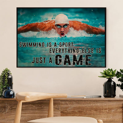 Swimming Poster Room Wall Art | Swimming Is A Sport | Gift for Swimmer