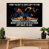 Swimming Poster Room Wall Art | God's Gift | Gift for Swimmer