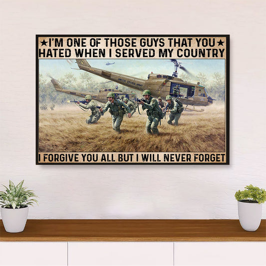 US Army Military Canvas Wall Art Prints | Brothers Soldiers | American Independence Day Gift for Soldiers