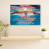 Swimming Poster Room Wall Art | Fearless | Gift for Swimmer