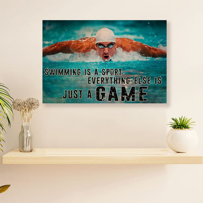 Swimming Poster Room Wall Art | Swimming Is A Sport | Gift for Swimmer