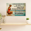 Swimming Poster Room Wall Art | Fell in Love with Swimming | Gift for Swimmer