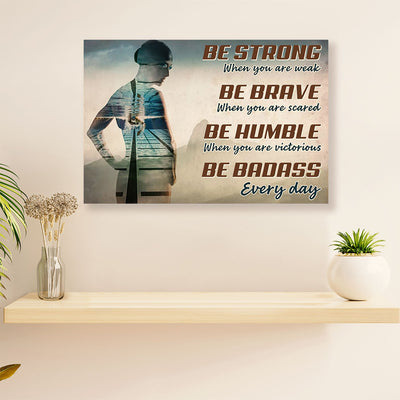 Swimming Poster Room Wall Art | Humble Badass Swimmer | Gift for Swimmer