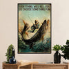 Fishing Poster Room Wall Art Prints | Choose Something Fun | Vintage Gift for Fisherman