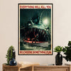 Fishing Poster Room Wall Art Prints | Choose Something Fun | Vintage Gift for Fisherman