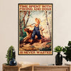 Fishing Poster Room Wall Art Prints | Time Spent with Fishing & Dog | Vintage Gift for Fisherman