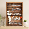 Fishing Poster Room Wall Art Prints | Catch of His Life | Vintage Gift for Fisherman