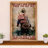 Fishing Poster Room Wall Art Prints | Get Old When Stop Fishing | Vintage Gift for Fisherman
