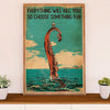 Fishing Poster Room Wall Art Prints | Man Octopus | Vintage Gift for Fisherman